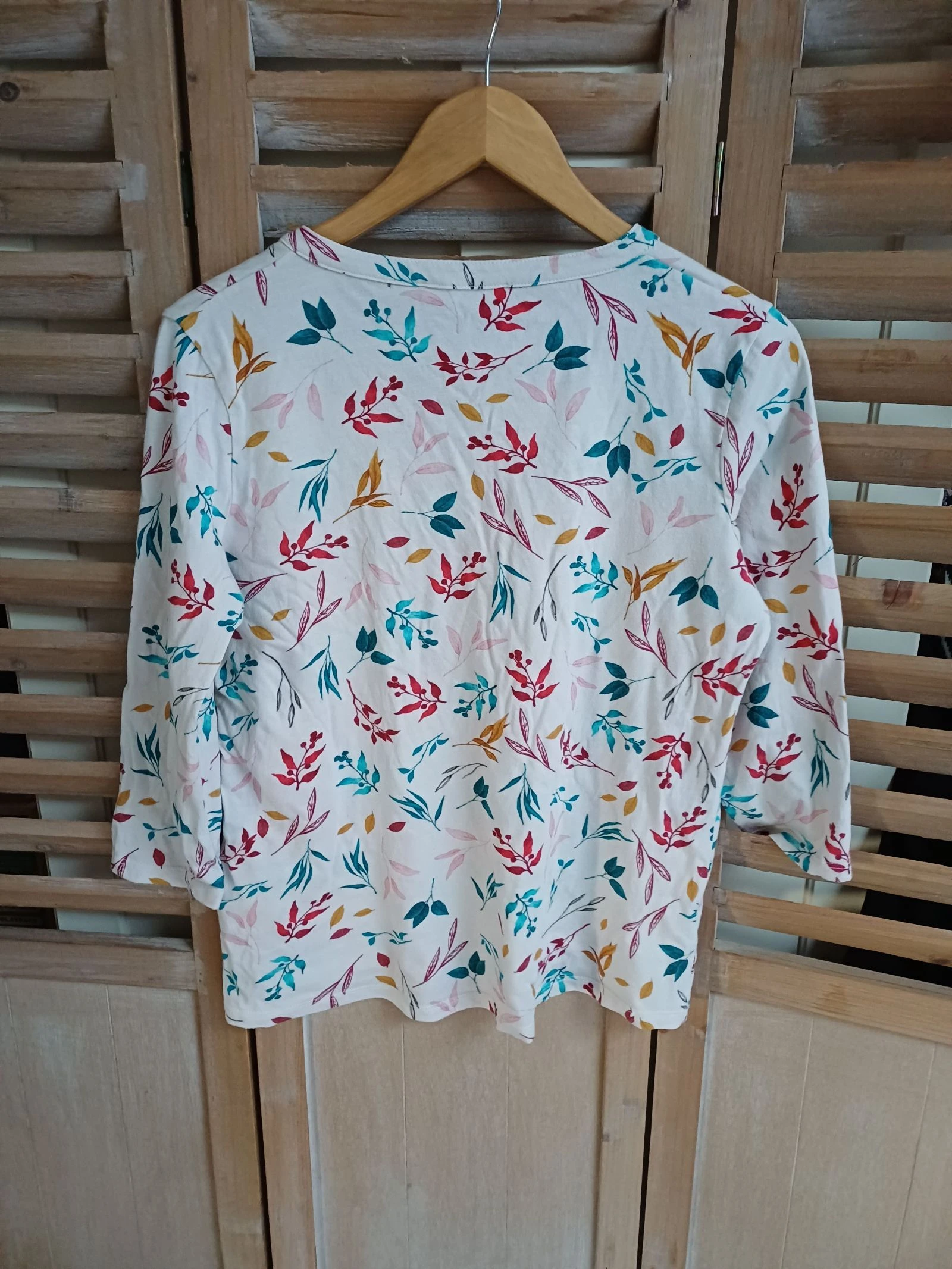 Witte blouse met patroon - Katoen - 38 | Armand Thiery – photo 2